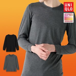 [매장판]유니클로 남성 히트텍 상의 내의 발열 내복 티셔츠+STOC파우치