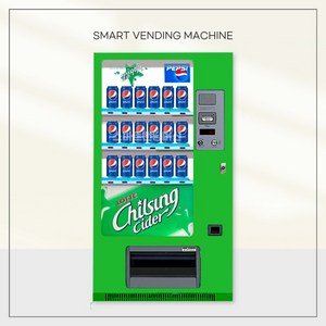 중고 음료수 캔 자판기 롯데 lvc442bs