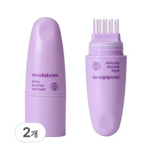 모두봄 올데이 브러시 헤어픽서 잔머리 고정 픽서 울트라 퍼플, 2개, 7g