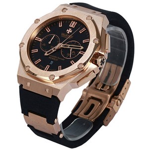 발키리 다스크로노 V-7075AG (올 로즈골드) 골드스틸스트랩+실리콘밴드