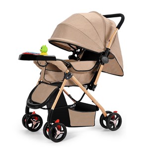 Connect LINK 디럭스 프리미엄 양방향 절충형 폴딩 접이식 유모차 0-3세