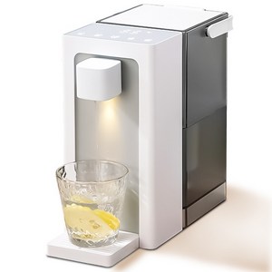 가정용 데스크탑 LED 스마트 스크린 즉열식 전기포트 5단 수온 3단 수량 탁상용 소형 전기포트, 흰색