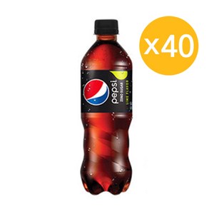 롯데칠성음료 펩시 제로 슈거 콜라 500ml 업소용 펩시제로 라임 다이어트 코크, 500ml, 40개