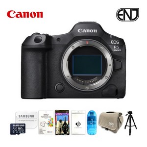 캐논 EOS R5 Mark II+삼성 메모리 512GB+EOS가방+액정보호필름+융+청소도구+리더기+삼각대 / ENJ