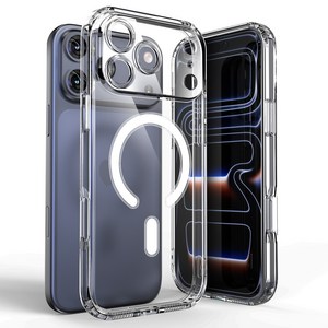 이디즌 아이폰17 프로 맥스 에어 케이스 클리어 맥세이프 호환 젤하드 하이브리드 케이스 렌즈보호