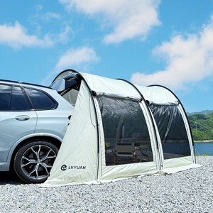녹원 차박텐트 도킹쉘터 캠핑 방수 그늘막 타프세트 대형 6-8 인용