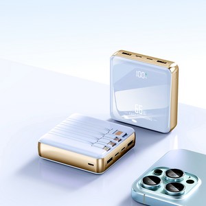 보조배터리 27000mAh 대용량 66W 초고속 충전 디지털 디스플레이 초경량 내장 4개 케이블 고급 유리 광택 마감 기내 반입 가능 다양한 색상 선택 가능 여행을 함께 떠나요