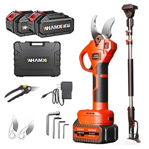 [경농] 21V 60mm 전동가위 충전식 연장대 고지 나무 가지치기 전지가위 풀세트