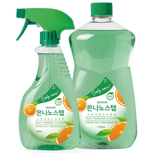 은나노스텝 시즌3 친환경 세정제 본품 550ml 1개 + 리필 1100ml 1개, 1개, 1.65L