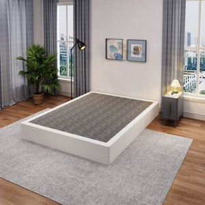 철제 침대프레임 별도 매트리스받침대 안전하고 쉬운 조립, 블랙