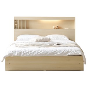 수납침대 리브우드 디에고 LED 헤드 3단 수납침대 (매트리스선택), 아카시아 매트리스 미포함