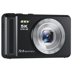 MOKIN 빈티지 디지털 카메라 DC068 4K DH 6400W 픽셀 + 64GB sd카드, 블랙