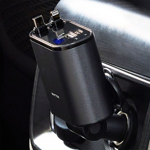 메이튼 동시4대충전 릴타입 차량용 고속 충전기 멀티형, PT16-1, 실버그레이