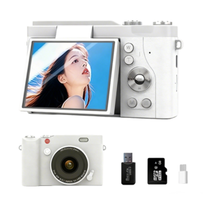 빈티지 디지털 카메라 Y2k 디지털 카메라 6400만 4K 사진기 16배줌 SD카드 USB포함