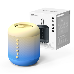 비파노 휴대용 생활방수 TWS 블루투스 스피커, 옐로우블루