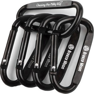 브리즈문 고강도 D형 알루미늄 카라비너5p + 보관 파우치 세트