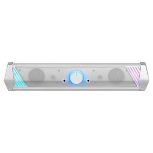 브리츠 컴퓨터 스피커 사운드바 게이밍 PC 프리미엄 RGB LED 2채널, BZ-SP300X, 화이트