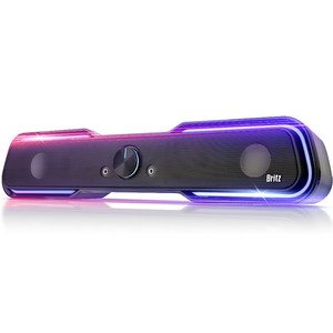 브리츠 레인보우 LED 게이밍 사운드바 스피커