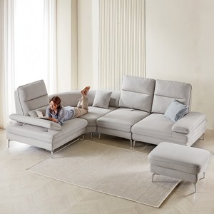 웰퍼니쳐 클라리아 코모도 패브릭 코너형 스윙 소파 +쿠션 증정