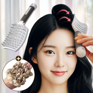 멜리 뿌리가 살아나는 볼륨업 헤어 브러쉬 빗 드라이빗, 1개, T008C (화이트)