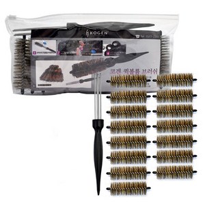 코겐 국내 생산 퀵볼륨 브러쉬 핸들1EA + 돈모 브러쉬 15EA