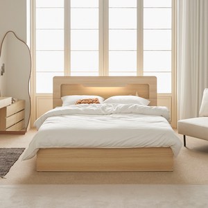 파로마 아몬드 수납 헤드 평상형 침대 + 매트리스 방문설치