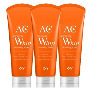 C2Y 아크네 휩 폼클렌징 여드름 클렌징폼, 220ml, 3개