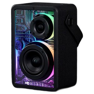 캔스톤 투명 RGB 블루투스 우퍼 스피커 MT500 GLITTER, MT500 GLITTER, 단일색상