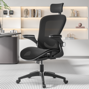 키루에 의자 컴퓨터의자 책상의자 사무용의자 학생 사무실의자 공부의자 사무실 회의실 독서실 사무용 컴퓨터 의자 푹신한 메쉬 의자, 블랙