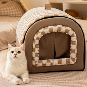 슈퍼인 겨울 방풍 편안한 숨숨집 분리형 보온 텐트 강아지집 대형 고양이집