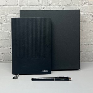 이니셜스 양장 만년 다이어리 명품 스타일 볼펜 선물세트 / DIARY 회사 플래너 이니셜 무료각인