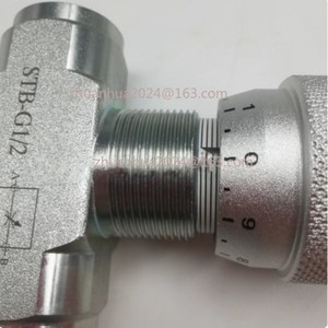 핫셀 STB-G1/2 유압 스로틀 밸브 양방향 스로틀 밸브 고압 정밀 속도 조절 밸브