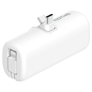 모디스 도킹형 접이식 C타입 일체형 미니 보조배터리 5000mAh + 8핀 일체형 케이블