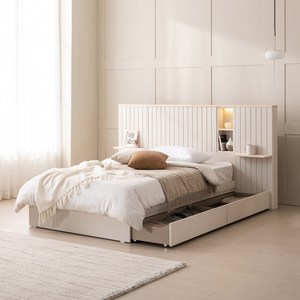 베드리움 브리드 LED 호텔형 원목 수납침대 SS Q