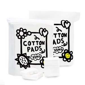 씨조 순면 퓨어 소프트 양면 화장솜, 2개, 250개입