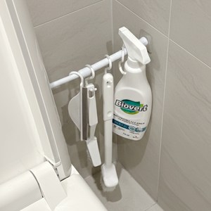 홈나나 무타공 공중부양 압축봉 청소솔 6종세트, 화이트, 1세트