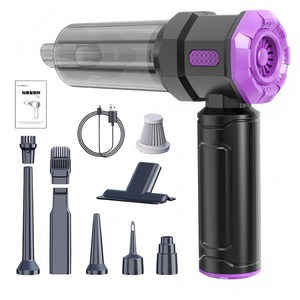 [국내발송] RichMagic강력 4 in 1 16000pa 브러시리스 차량용 가정용 표시 대용량 배터리 흡입 송풍 공기주입 진공 책상차내다용도 미니 무선 초고흡입력 청