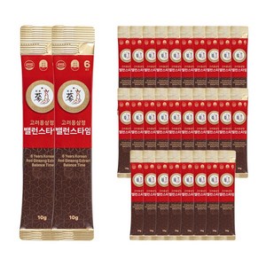 풍년보감 6년근 고려홍삼정 진액 밸런스타임 홍삼스틱 10g x 30포 벌크포장, 300g, 1개
