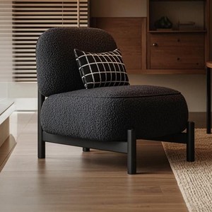 하루꿈 1인용 램스울 소파 푹신한 의자 거실 감성 빈티지 쇼파 의자 원룸 거실 카페 소파