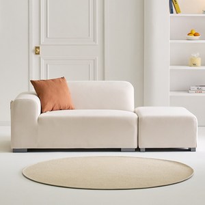 [와우할안 단독특가] 폴리 아쿠아텍스 2인 4인용 패브릭 모듈 소파, 02.폴리 2인소파 크림베이지 우형