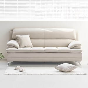 도모 아르티제 가죽 3인용 소파 + 쿠션 2p 세트 방문설치