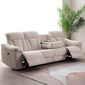 [삼익가구]리옹 아쿠아텍스 4인용 전동 리클라이너 소파(양방향)