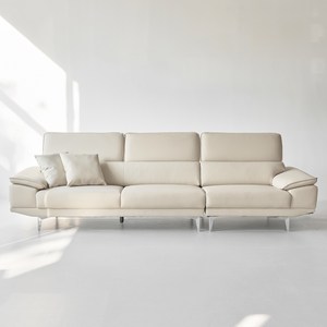 도모 로안 무빙헤드 천연 소가죽 4인용 소파 + 쿠션 2p 방문설치