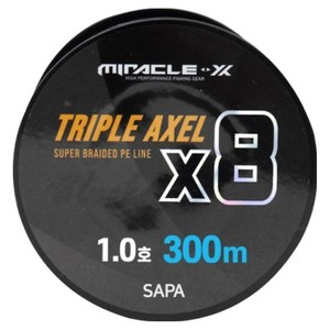 싸파 미라클 트리플악셀 8합사 낚시줄 1호