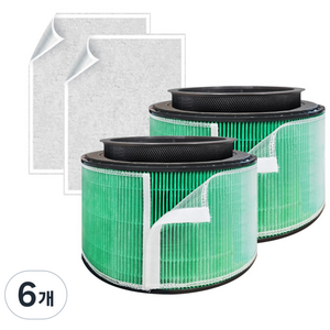 LG 엘지 공기청정기 퓨리케어360 해파필터+탈취필터+펫망필터+보조필터 세트 전용 호환, 2세트, 6개