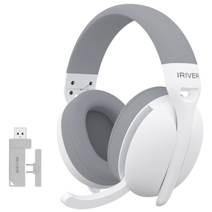 아이리버 초경량 노이즈캔슬링 가상7.1채널 유무선 게이밍 헤드셋 LightFit WGH3 C타입수신기, 화이트, WGH3