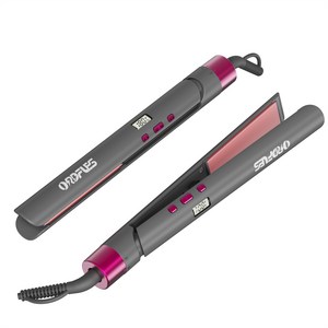 ORDFLES 초경량 세라믹 코팅 헤어매직기 ,온도조절 고데기, 블랙
