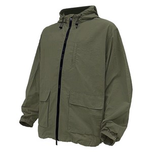 플레이즈 남성용 라이트 포켓 윈드 브레이커 점퍼