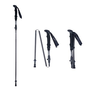 위드기어 페나 카본 등산스틱 (TPPZ1) 초경량 Z폴 국내 제작 (국산) 접이식 남성 여성 등산지팡이 트레킹폴 케이스 바스켓 등산 지팡이, 1세트, 블랙