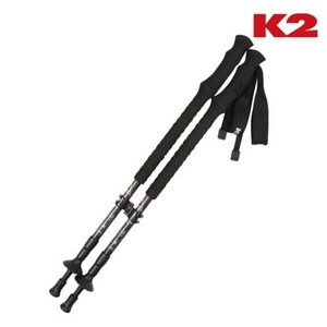 [백화점 정품] K2 양말 남여공용 초경량 카본소재 3단 등산스틱세트 KUA24T04